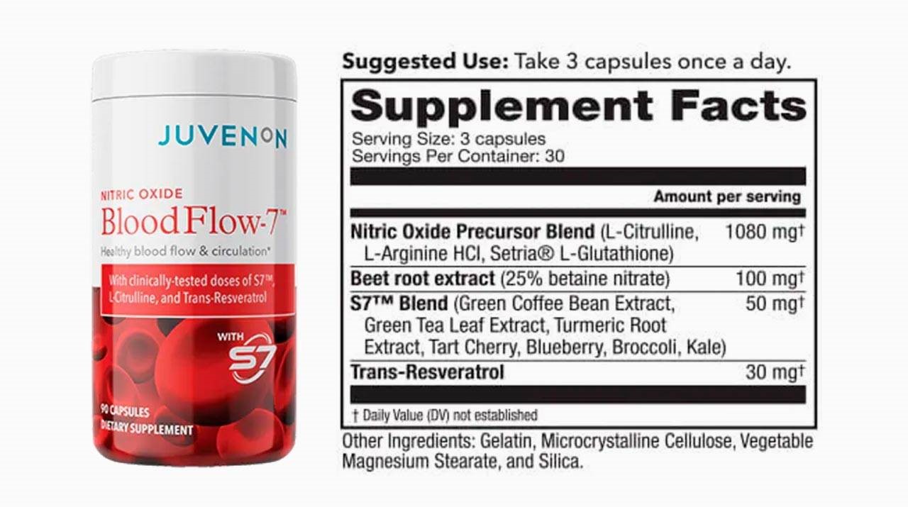 Blood Flow-7 Supplement Facts